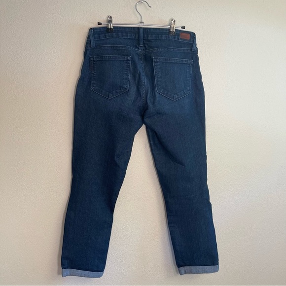 Paige Mid-Rise Kylie Crop With Rolled Up Hem Jeans - Picture 9 of 16